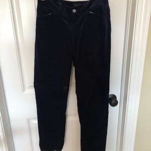 Talbots Navy Blue Velvet pants